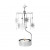 Декоративна термо пирамида Pluto Supernova Silver, въртяща се, 16.5 см