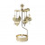 Декоративна термо пирамида Pluto Ornaments Gold, въртяща се, 16.5 см