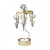 Декоративна термо пирамида Pluto Tulips Gold, въртяща се, 16.5 см