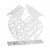 Поставка за салфетки Pluto Design Lovebirds White, метална, 14 см
