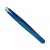 Козметична пинсета Rubis Universal Blue Straight, права, хирургическа стомана, 9 см
