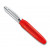 Нож за белене на зеленчуци и плодове Wusthof Solingen, статично острие, червен